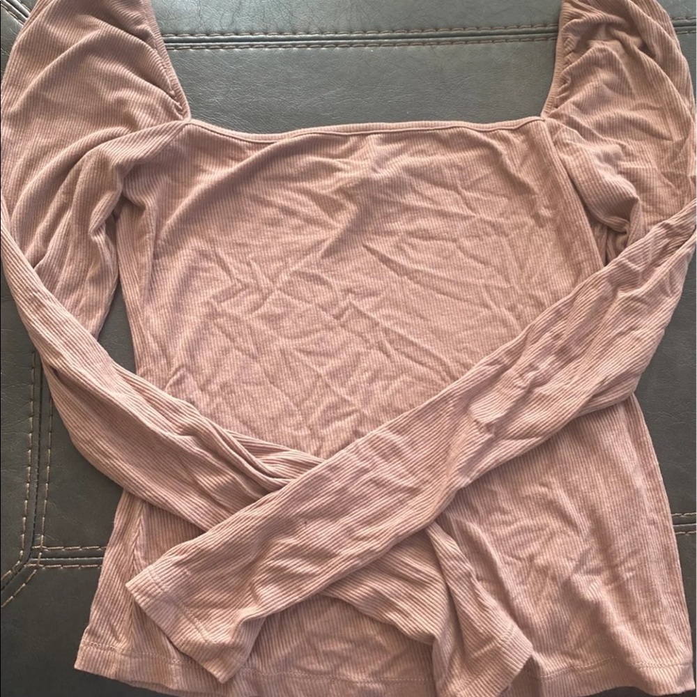 Shein off the shoulder long sleeve shirt